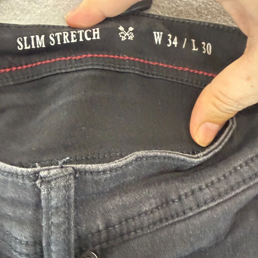 English Laundry Mens Slim Stretch Jeans Black 34x30 Casual Denim Pants